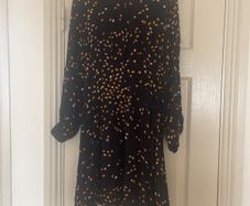 Reiss black mini flapper style Dress