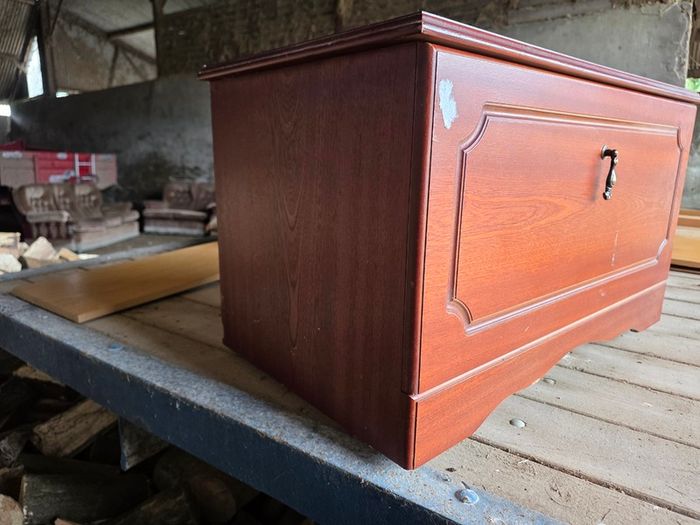 Vintage wooden storage chest