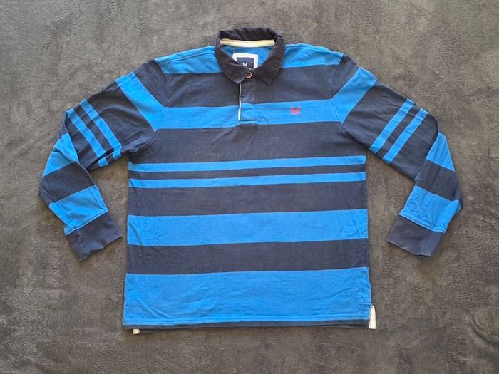 Crew Clothing Men's Striped Rugby Shirt Size Large/XL