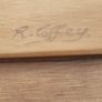 Wood Inlay Ship Wall Hanging Plaque signed R. Coffey. Image 2
