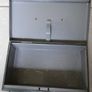 Vintage Small Tin Cash Box , English with a key Image 5