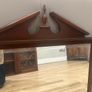 Mahogany framed mantle mirror Image 2