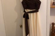 Formal dress suitable for ball black tie or formal wear.