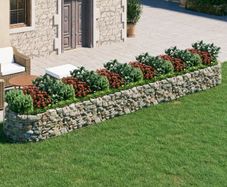 Gabion Raised Bed Galvanised Iron 600x100x50 cm