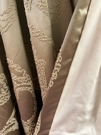 Stunning Bespoke Satin Silk Interlined Curtains 114"/290cm Wide x 88"/224cm Drop