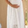 White Maternity Dress size L Image 4