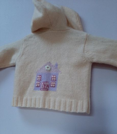 baby jacket  80% lambswool hood 3/6mths