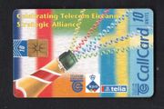 1997 Ireland 10 unit Telecom Eireann's Strategic Alliance with KPN/Telia (Gemplus GEM1) Call Card Used. Telecom Eireann card number 1155.