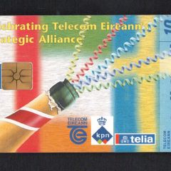1997 Ireland 10 unit Telecom Eireann's Strategic Alliance with KPN/Telia (Gemplus GEM1) Call Card Used. Telecom Eireann card number 1155.
