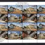 2017 Ireland Irish Railway Stations Commemorative Stamps Sheetlet Plate 1A1A1A1A Mint Never Hinged (MNH) Image 2