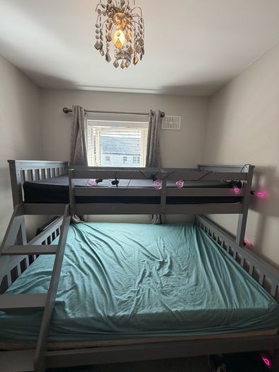 double & single bunk bed