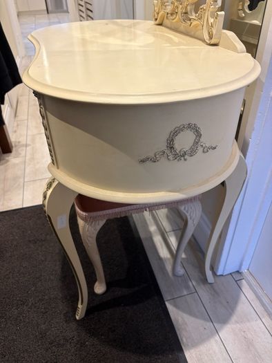 Vintage dressing table and a matching stool