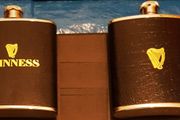 Two Vintage Guinness Hipflasks