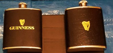 Two Vintage Guinness Hipflasks