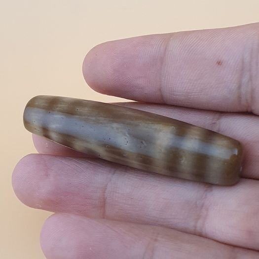 Vintage Himalayan Tibetan 2Eye Agate Dzi Bead Amulet