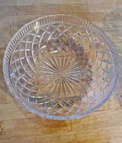 Large Vintage Waterford Crystal 10 inch Centerpiece Bowl Killeen Pattern Excellent Condition