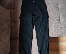 QUIZ Black Cuffed Cargo pants, size 8