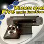 New Whitcom Wireless speaker Black with Fm Radio Image 2
