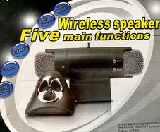New Whitcom Wireless speaker Black with Fm Radio