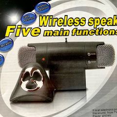 New Whitcom Wireless speaker Black with Fm Radio