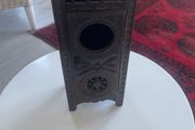 Antique Hand Carved Tall wooden Trinket