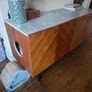 Walnut and Marble Top Cabinet Image 4