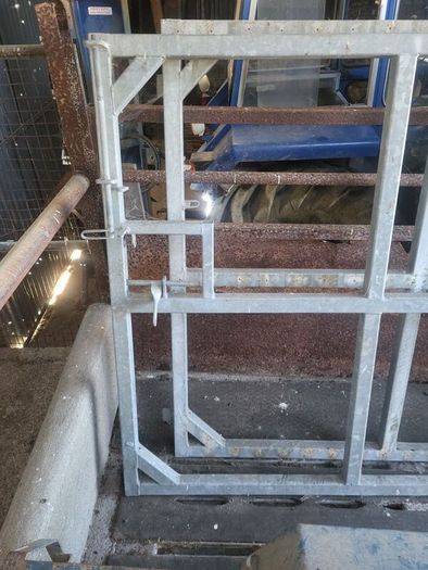 pair of galvanised gates