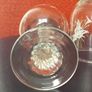 GLASSES - Pair of Etched - Wine - Fuschia Design Image 3