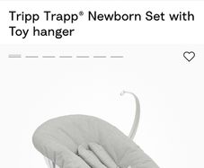 Tripp Trapp newborn insert with toy hanger