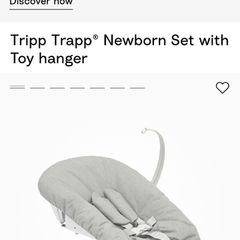 Tripp Trapp newborn insert with toy hanger
