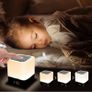 Night Lights Bluetooth Speaker, Alarm Clock Bluetooth Speaker Touch Sensor Bedside Lamp Dimmable RGB Multicolor LED Table Lamp, Hand-Free Call, USB Charging, Micro SD/AUX Support Image 3