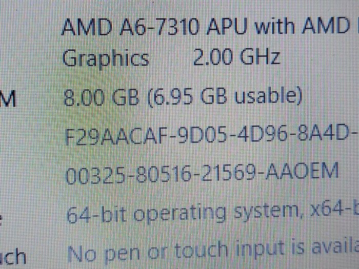 HP 15.6 inch Laptop, Model 15-ba077sa, Green, AMD A6-7310 APU with AMD Radeon R4 Graphics, 2.0 GHz, 8GB Ram, 1 Terrabyte HDD, Windows 10, Microsoft Edge, Chrome, and VLC