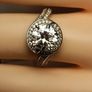 2.5 carat Moissanite Solitaire Ring with Accents Image 3