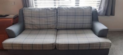 3 Seater blue sofa