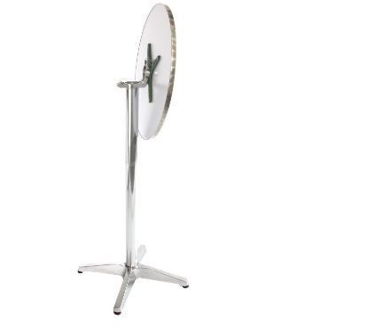 Aluminium Standing Table Height Adjustable Foldable Base with Concrete Inlet