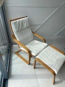IKEA Chair and Footstool