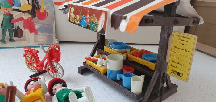Vintage 1974 Playmobil Market Stall Set