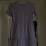 Lilac Purple Tiered Smock T-Shirt Dress - Casual Mini Dress Image 2