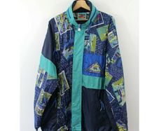 Vintage Jeantex Oversized Windbreaker Size XL.
