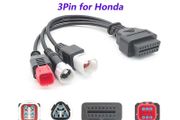 Motorcycle Diagnostic Cable for Yamaha 3Pin 4Pin for Honda 6PIN 3IN1 3 IN 1 Motor OBD 2 Extension Cable OBD2 Connector