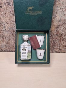 Pointers London Edinburgh Whisky Decanter And Cups Set St Andrews Golf Golfing Vintage