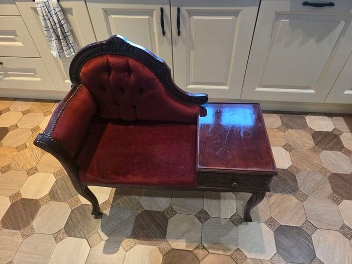 Vintage Telephone Table Armchair