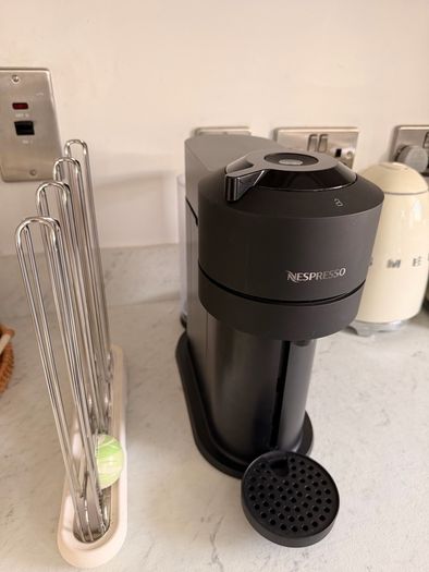 Nespresso Coffee Machine + Capsules Display