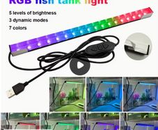 RGB Aquarium Landscape Light with 7 Colours And 3 Dynamic Modes,