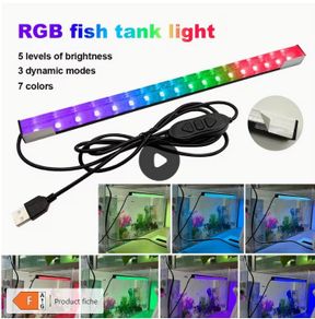 RGB Aquarium Landscape Light with 7 Colours And 3 Dynamic Modes,