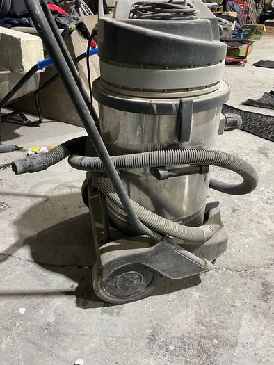 Industrial Hoover for parts or repair on dolly with wheels