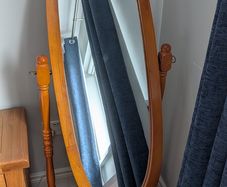 Oval Mirror - Free Standing Pine