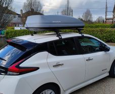 470L Halfords Exodus Roof Box (without bars) for hire.