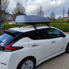 470L Halfords Exodus Roof Box (without bars) for hire.