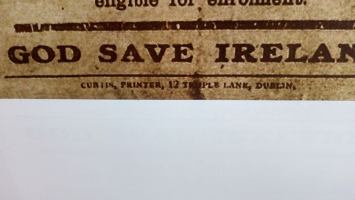 Irish Volunteers 1913 Public Notice Poster Ireland